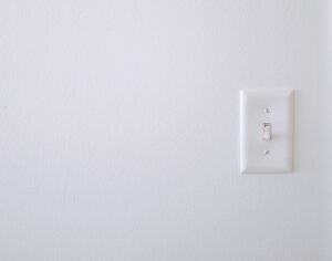 white wall switch